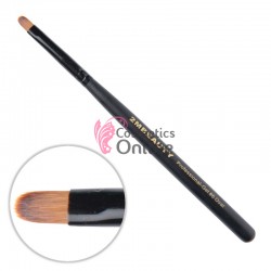 Pensula de unghii 2M Black Beauty pentru gel din par natural clasica OVAL nr. 6